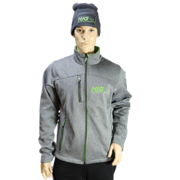 Team Softshell / Fleece Jacke in grau